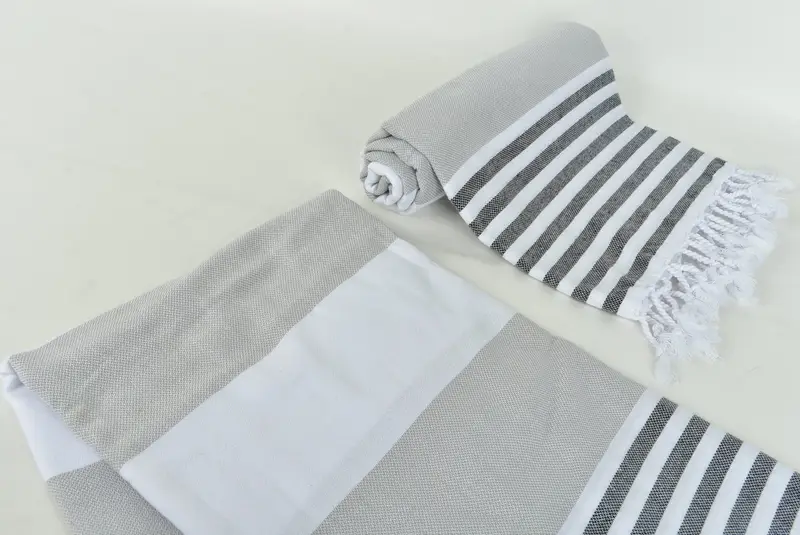 Turkish hand towel, Personalized Home Gift Wedding, Custom Wedding Gift, 70x40 Cotton Striped Towel, Gift Boxes Towel, Personalized Wedding Gift - 7