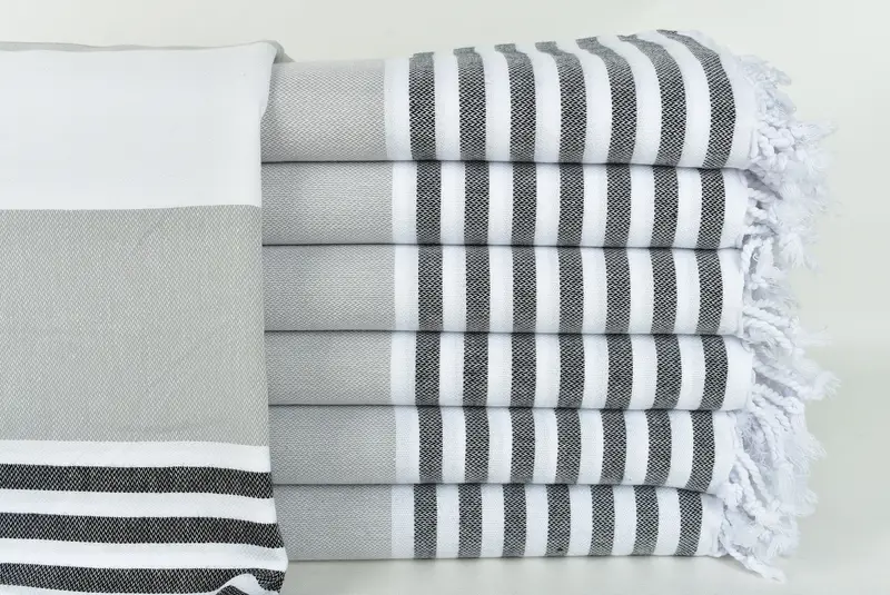 Turkish hand towel, Personalized Home Gift Wedding, Custom Wedding Gift, 70x40 Cotton Striped Towel, Gift Boxes Towel, Personalized Wedding Gift - 1