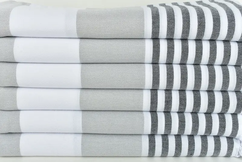 Turkish hand towel, Personalized Home Gift Wedding, Custom Wedding Gift, 70x40 Cotton Striped Towel, Gift Boxes Towel, Personalized Wedding Gift - 2