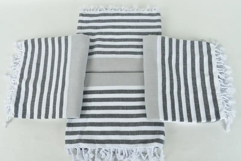 Turkish hand towel, Personalized Home Gift Wedding, Custom Wedding Gift, 70x40 Cotton Striped Towel, Gift Boxes Towel, Personalized Wedding Gift - 6