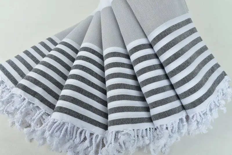 Turkish hand towel, Personalized Home Gift Wedding, Custom Wedding Gift, 70x40 Cotton Striped Towel, Gift Boxes Towel, Personalized Wedding Gift - 4
