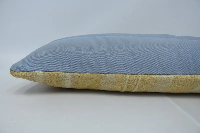 Kilim Pillow Cover, Cushion, 12x48 Beige Cushion Case, Seat Pillow Sham, Ottoman Pillow Case, Vintage Pillow, Kilim Cushion Sham - 6