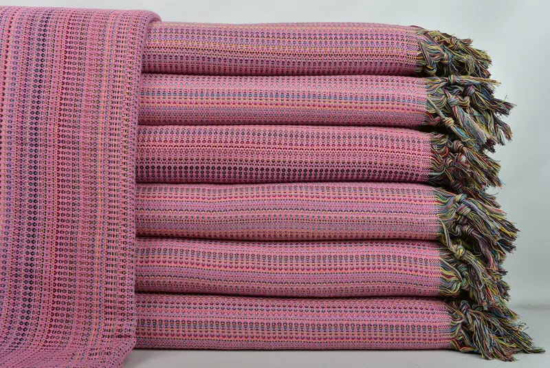 Halloween Gifts, Monogram Blanket, Woven Throw Blanket, Bachelorette Party Favors, Best Friend Wedding Gift, 100x80 Cotton Waffle Towel - 1