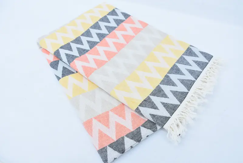 Bachelor Towel, 70x40 Cotton Zigzag Design Towel, Peshtemal Towel, Wedding Anniversary Gift, Housewarming Gift, Custom Towel, Bachelorette Favor - 6
