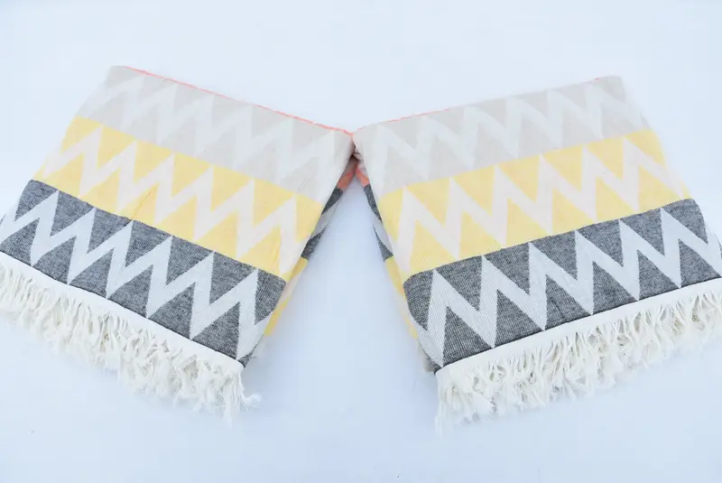 Bachelor Towel, 70x40 Cotton Zigzag Design Towel, Peshtemal Towel, Wedding Anniversary Gift, Housewarming Gift, Custom Towel, Bachelorette Favor - 5
