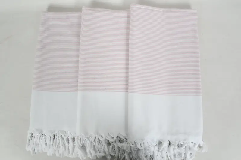Personalized Bridesmaid Gift, Cotton towel, Lightweight Turkish towel, 70x40 Cotton Striped Towel, Wedding Day Gift For Bride, Kids Beach Towel - 3