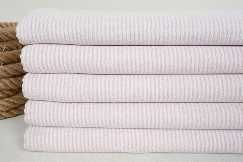 Personalized Bridesmaid Gift, Cotton towel, Lightweight Turkish towel, 70x40 Cotton Striped Towel, Wedding Day Gift For Bride, Kids Beach Towel - 2