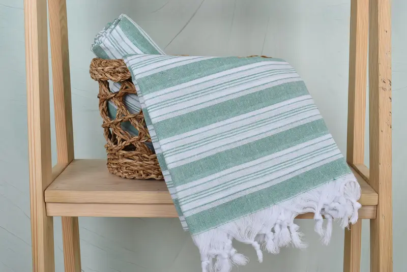 Monogram Beach Towel, Home Decor Gifts, Turkish Towel Bulk, Anniversary Gift For Her, Sand-free towel, 70x40 Cotton Striped Towel, Best Wedding Gift - 4