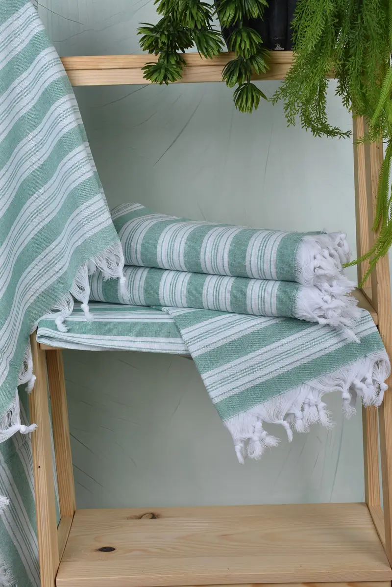 Monogram Beach Towel, Home Decor Gifts, Turkish Towel Bulk, Anniversary Gift For Her, Sand-free towel, 70x40 Cotton Striped Towel, Best Wedding Gift - 6
