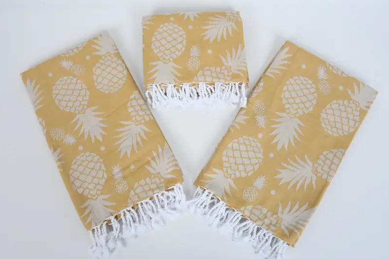 Bachelor Towel, Bachelorette Party Decorations, Custom Towel, Wedding Day Gift For Bride, Peshtemal Towel, 70x36 Cotton Pineapple Design Towel - 6
