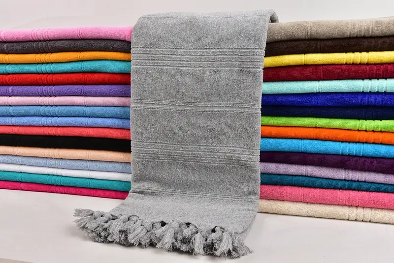 Personalized Towel, Monogram Turkish Towel, 70x36 Cotton Striped Terry Towel, Bachelorette Party Favors Beach, Lightweight Turkish towel - 2