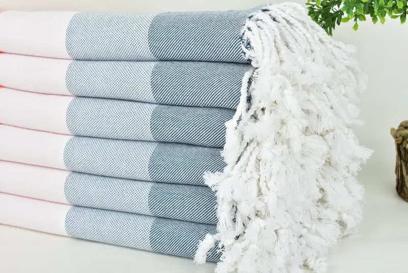 Bachelorette Party Favor, Organic Turkish towel, Beach Towel Gift, 70x40 Cotton Striped Towel, Personalized Turkish Towel, Custom Name Towel - 3
