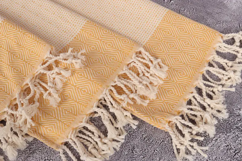 Wedding Gift, Personalized Kitchen Towel, 36x18 Cotton Diamond Towel, Monogram Kitchen Towel, Organic Towel, Decorative Towel, Wedding Shower Gift - 5
