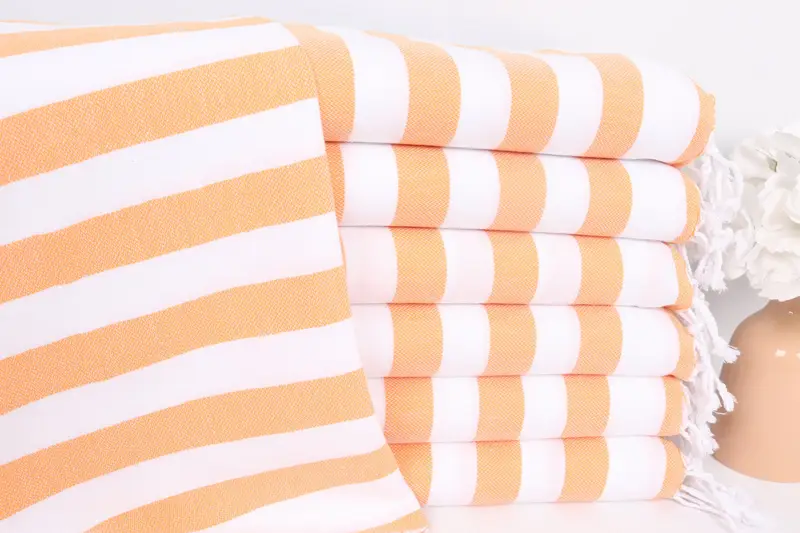 Custom Hand Towel, Personalized Dish Towel, 44x20 Cotton Striped Towel, Personalized Home Gift Wedding, Bathroom Towels, Embroidery Towels - 1