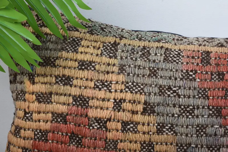 Throw Kilim Pillow, 12x20 Red Pillow Case, Outdoor Pillow Cover, Kilim Pillow Cover, Pillow Case, Outdoor Throw Cushion Case, Pillow for Couch - 2