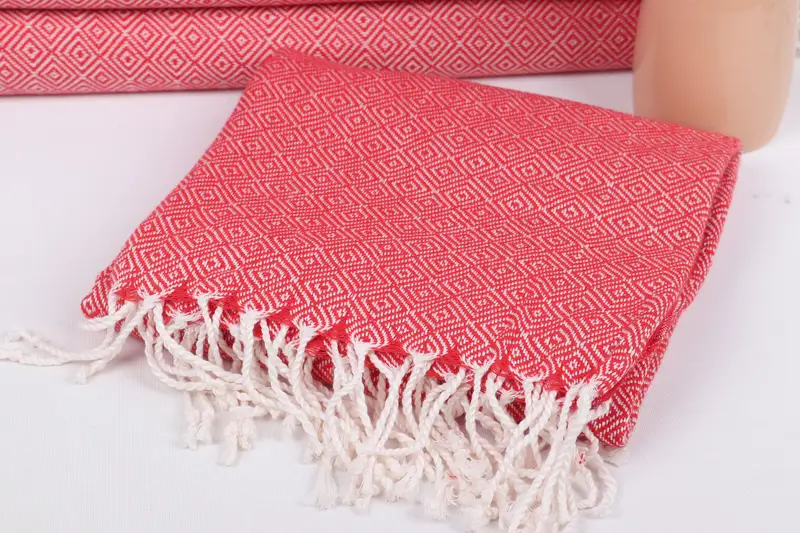 Luxury Turkish peshtemal beach towel, Bride Gift, 70x38 Cotton Diamond Towel, Organic towel, Bachelorette Gifts, Wedding Gift, Organic Towel - 5