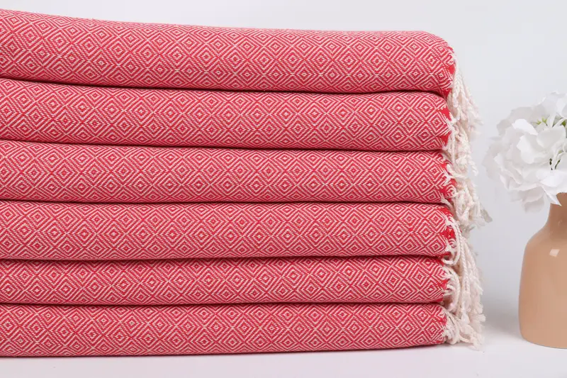 Luxury Turkish peshtemal beach towel, Bride Gift, 70x38 Cotton Diamond Towel, Organic towel, Bachelorette Gifts, Wedding Gift, Organic Towel - 3