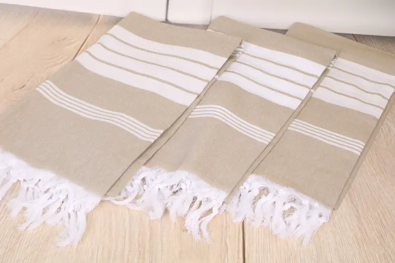 Turkish bath towel, Eco-Friendly Turkish Towel, 68x36 Cotton Striped Towel, Turkish Towel Set, Thin towel, Personalized Towel, Wedding For Favor - 6