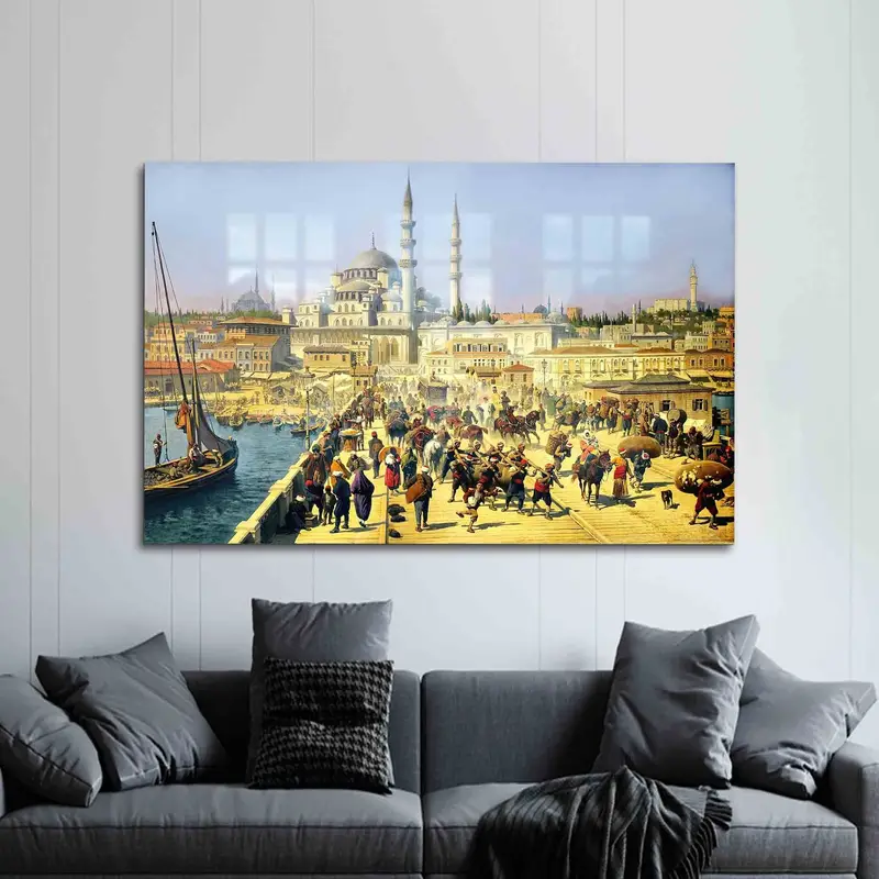 エレガントなプリントガラス: オスマントルコのイスタンブールのランドスケープデザイン