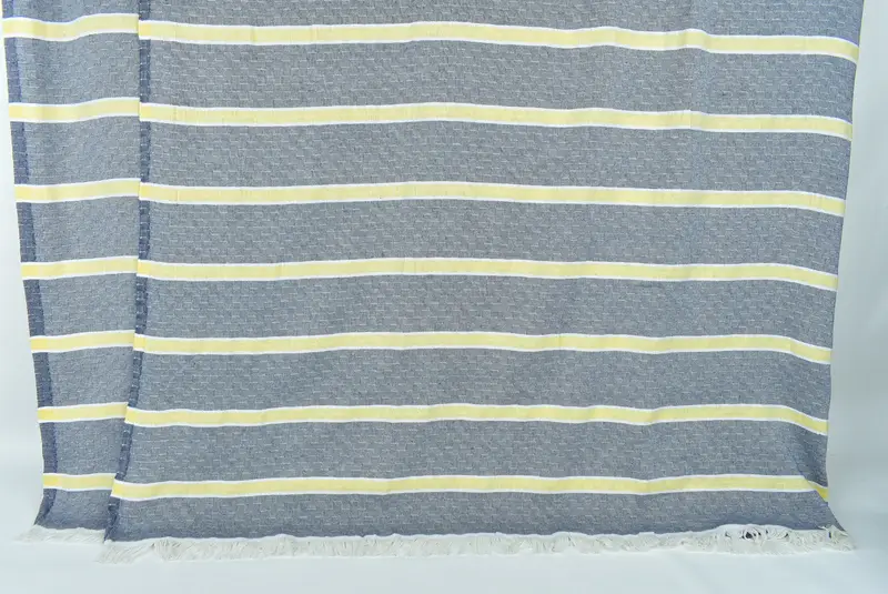 Housewarming Gift, Woven Throw Blanket, Gift For Bride, Turkish Blanket Queen, Family Gift Basket, Custom Wedding Gifts, 96x84 Cotton Striped Towel - 7