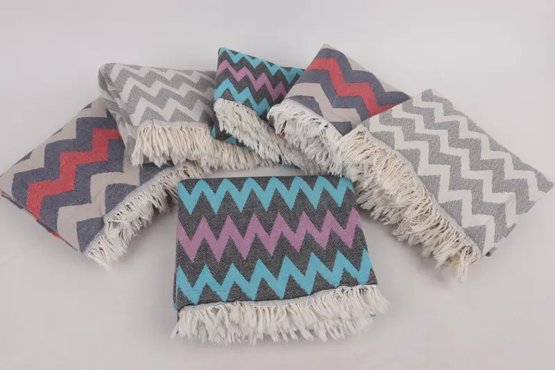 Kids Beach Towel, Gift For Wedding Day, Custom Wedding Gifts, Gift For Her, Summer Gift, Boyfriend Christmas Gift, 64x34 Cotton Chevron Towel - 2