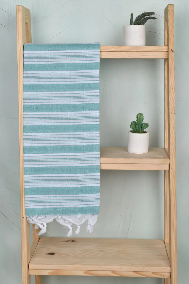 Best Friend Gift, Soft and absorbent Turkish towel, Valentines Day Gift For Him, 70x40 Cotton Striped Towel, Personalized Towel, Peshtemal Towel - 8