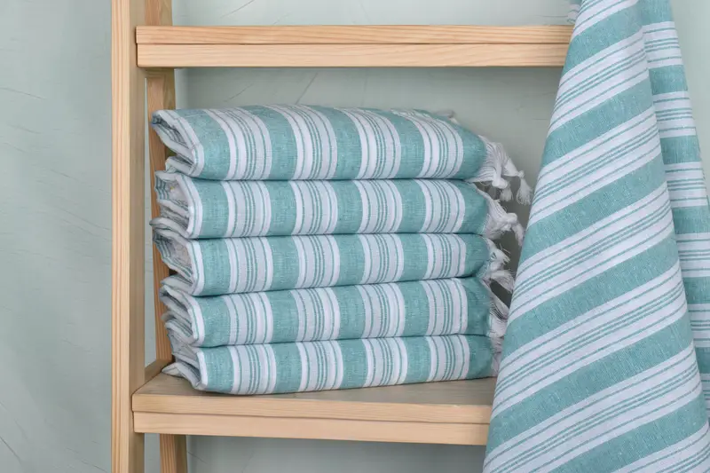 Best Friend Gift, Soft and absorbent Turkish towel, Valentines Day Gift For Him, 70x40 Cotton Striped Towel, Personalized Towel, Peshtemal Towel - 2