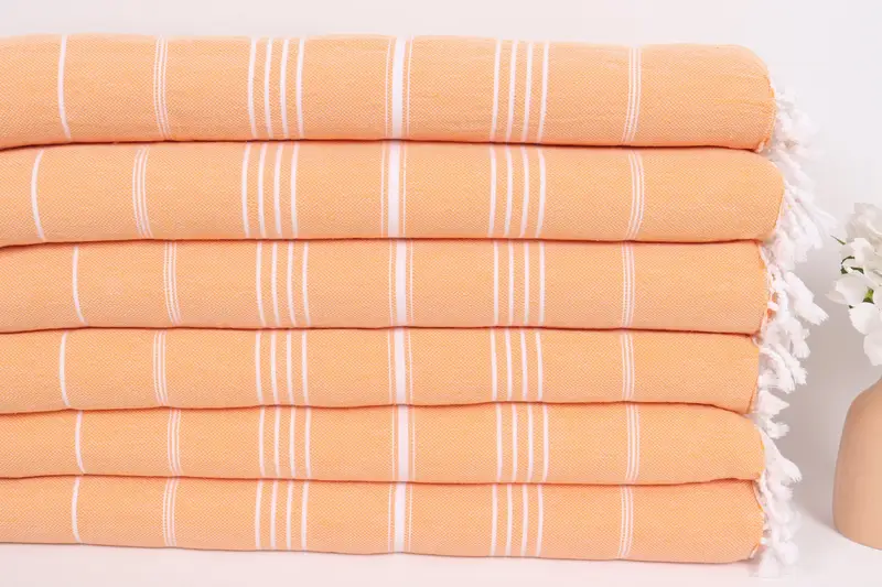 88x60 Cotton Striped Towel, Family Gift Basket, Boho Throw Blankets, Housewarming Gift, Custom Wedding Gifts, Home Decor Blankets, Shower Curtain - 3