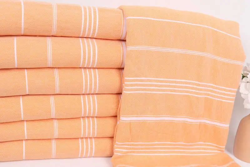 88x60 Cotton Striped Towel, Family Gift Basket, Boho Throw Blankets, Housewarming Gift, Custom Wedding Gifts, Home Decor Blankets, Shower Curtain - 2