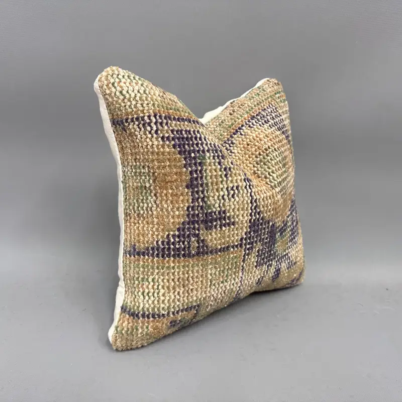 Wholesale Cushion Cover, Cushion Case, Kilim Cushion Sham, Aesthetic Pillow, Ethnical Kilim Rug Pillow, 12x12 Blue Pillow Case, Pillow for Sofa - 2