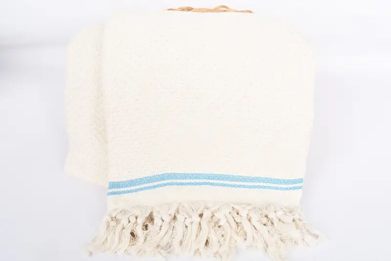 Throw Blanket Couch, 94x92 Cotton Striped Towel, Turkish Blanket, Gift For Wedding Day, Home Decor Gifts, Christmas Tablecloth, Tablecloth - 5