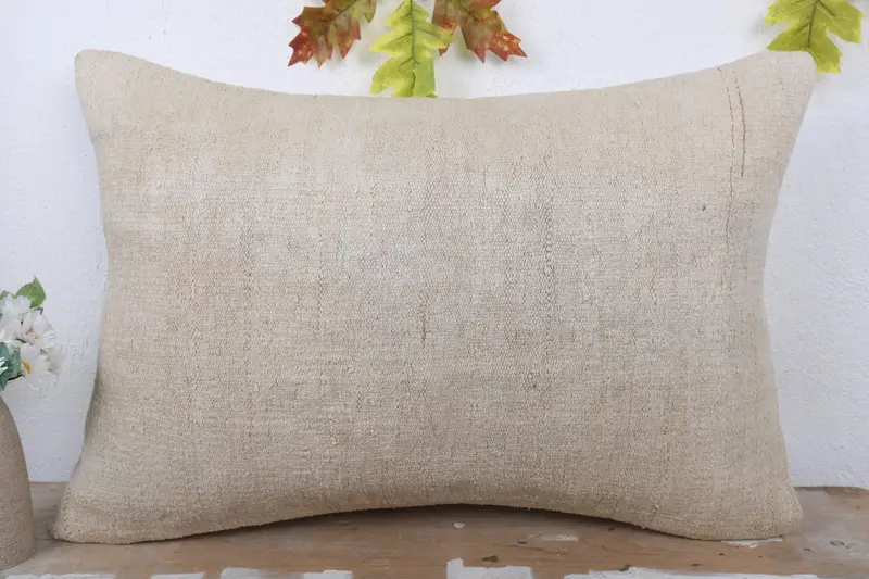 Boho Yastığı, Vintage Kilim atma yastığı, retro yastık kılıfı, antika yastık, yastık, kanepe yastık sham, 16x24 beyaz yastık kapağı, etnik yastık kutusu - 2