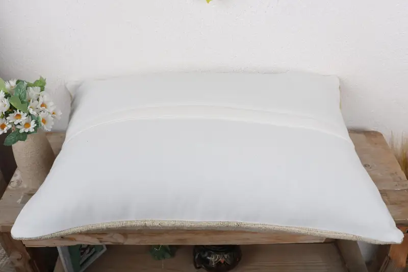 Boho Yastığı, Vintage Kilim atma yastığı, retro yastık kılıfı, antika yastık, yastık, kanepe yastık sham, 16x24 beyaz yastık kapağı, etnik yastık kutusu - 7
