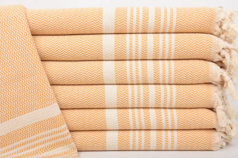 Small Bath Towels, Best Friend Wedding Gift, Monogram Kitchen Towel, 40x18 Cotton Striped Towel, Personalized Gift, Travel Towel, Christmas Gift - 1