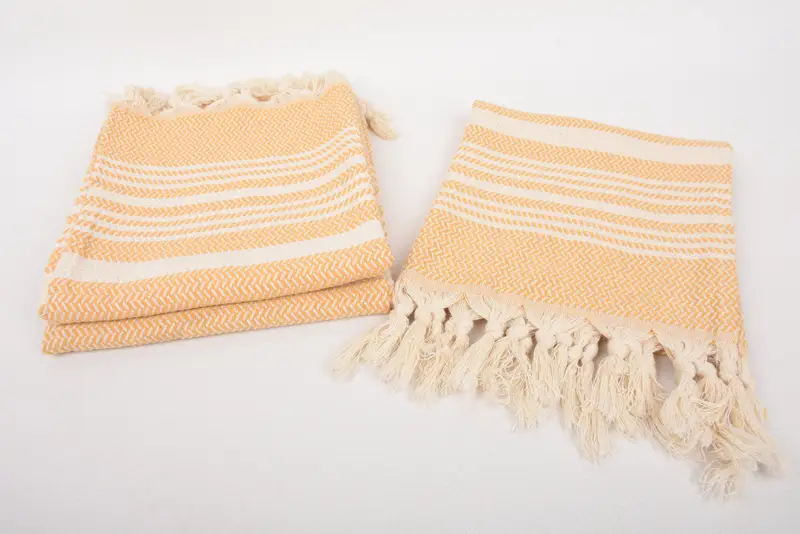 Small Bath Towels, Best Friend Wedding Gift, Monogram Kitchen Towel, 40x18 Cotton Striped Towel, Personalized Gift, Travel Towel, Christmas Gift - 7