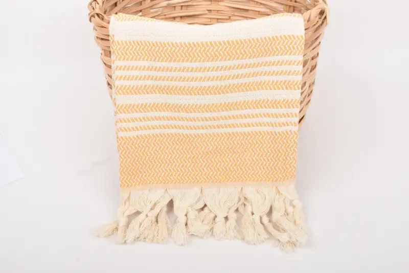 Small Bath Towels, Best Friend Wedding Gift, Monogram Kitchen Towel, 40x18 Cotton Striped Towel, Personalized Gift, Travel Towel, Christmas Gift - 5