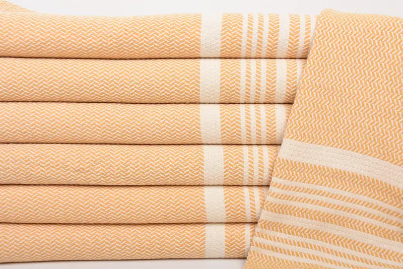 Small Bath Towels, Best Friend Wedding Gift, Monogram Kitchen Towel, 40x18 Cotton Striped Towel, Personalized Gift, Travel Towel, Christmas Gift - 2