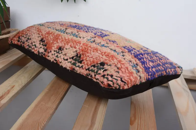 8x16 Blue Pillow Case, Kilim Pillow Cover, Gift Pillow, Pillow Cover, Indoor Pillow Case, Boho Chic Pillow, Pillow for Sofa, Retro Cushion Cover - 6