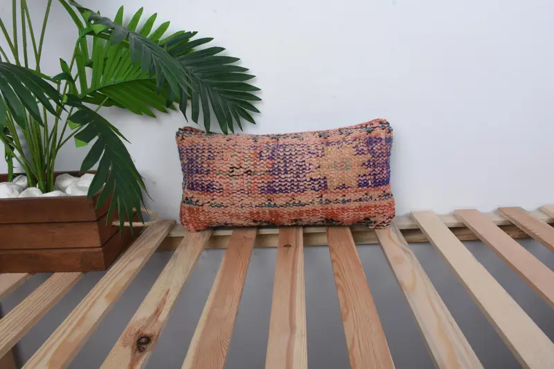 8x16 Blue Pillow Case, Kilim Pillow Cover, Gift Pillow, Pillow Cover, Indoor Pillow Case, Boho Chic Pillow, Pillow for Sofa, Retro Cushion Cover - 1