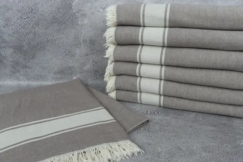 Boho Throw Blankets, 70x60 Cotton Striped Towel, Turkish Towel Beach Blanket, Decorative Blanket, Anniversary Gift For Her, Housewarming Gift - 2