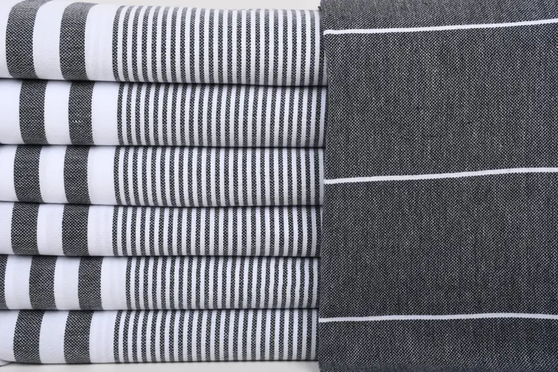 Absorbent Turkish towel, Bachelorette Gifts, Gift Boxes Towel, 70x40 Cotton Striped Towel, Oversized Beach Towel, Monogrammed Beach Towel - 1