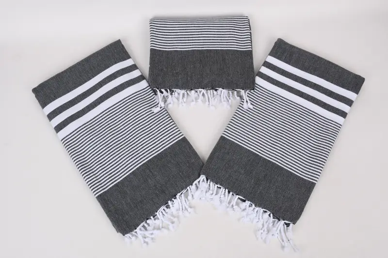 Absorbent Turkish towel, Bachelorette Gifts, Gift Boxes Towel, 70x40 Cotton Striped Towel, Oversized Beach Towel, Monogrammed Beach Towel - 6