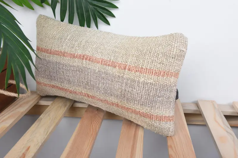 Pillow for Couch, 8x16 Beige Pillow Case, Cushion, Boho Pillow, Boho Pillow Sham Cover, Personalized Gift Pillow Pillow Cover - 5
