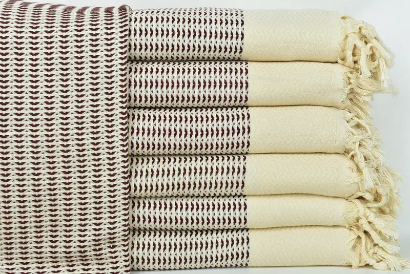 Turkish Cotton Throw Blanket, Gift For Wedding Day, 90x76 Cotton Diamond Towel, Gifts For Him, Housewarming Gift, Tablecloth, Personalized Blanket - 1