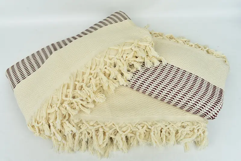 Turkish Cotton Throw Blanket, Gift For Wedding Day, 90x76 Cotton Diamond Towel, Gifts For Him, Housewarming Gift, Tablecloth, Personalized Blanket - 6