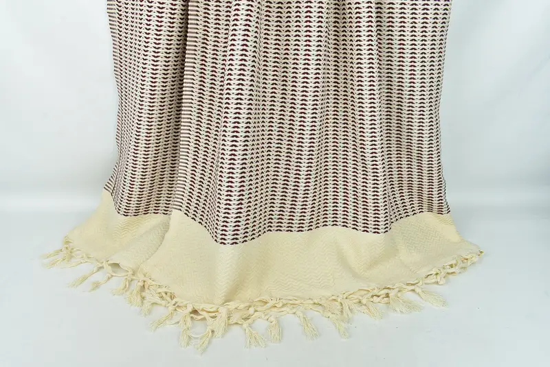 Turkish Cotton Throw Blanket, Gift For Wedding Day, 90x76 Cotton Diamond Towel, Gifts For Him, Housewarming Gift, Tablecloth, Personalized Blanket - 8