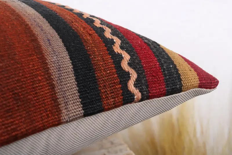 12x24 Red Pillow Cover, Pillow for Sofa, Interior Designer Pillow, Turkish Kilim Pillow, Southwestern Pillow Cover, Tribal Pillow Case, Cushion Case - 6