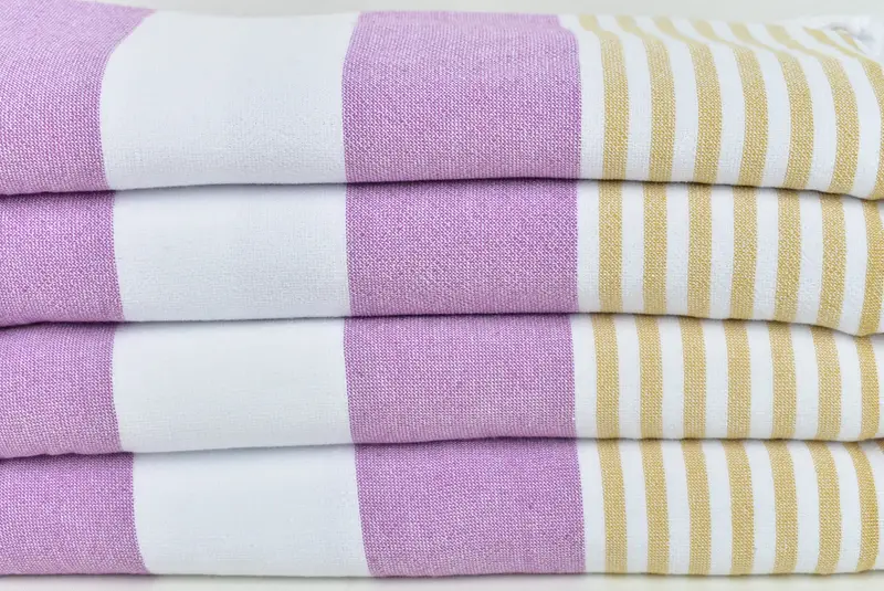 Soft towel, Decorative Towel, Bridal Shower Favor, Sand-free towel, Absorbent Turkish towel, 68x36 Cotton Striped Terry Towel, Turkish Towel Bulk - 2