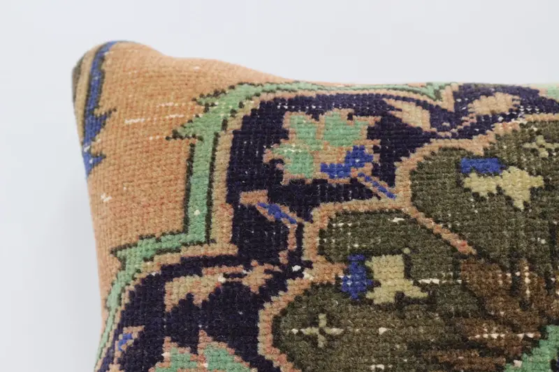 Pillow for Sofa, Pattern Throw Cushion, Turkish Pillow, 16x24 Orange Cushion Cover, Pillow Sham, Boho Pillow Sham Cover, Oriental Cushion Cover - 2