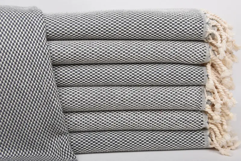 Wedding Gifts Towel Dark Gray Cotton Polka Dot Bath Towel, 40x71 Inches